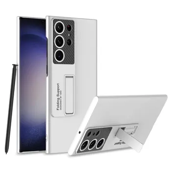 Чехол для Samsung Galaxy S24 Ultra S23 S22 Plus, приятный для кожи, ультратонкий матовый кронштейн, противоударный защитный чехол, аксессуар в твердом переплете for Galaxy S24 Ultra&case only(no pen)