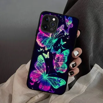 Чехол для телефона Butterfly, силиконовый, мягкий, для iPhone 14, 13, 12, 11, Pro, Mini, XS, MAX, 8, 7, 6, Plus, X, XS, XR, чехол iphone 14