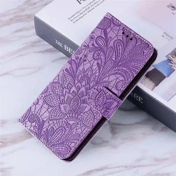 Чехол-книжка для Realme C67 Note 50 C51 C53 C35 C55 C33 C11 C3 C21Y C25Y 8 8i 12 11 Pro 10 кожаный кошелек с цветочным принтом откидная крышка с отделениями для карт женская мода Realme 12 Pro красный