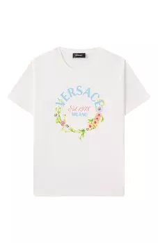 Хлопковая футболка Versace