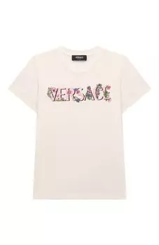 Хлопковая футболка Versace