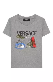 Хлопковая футболка Versace