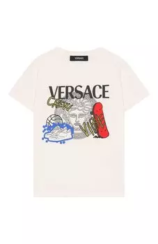 Хлопковая футболка Versace