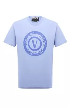 Хлопковая футболка Versace Jeans Couture