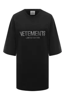 Хлопковая футболка VETEMENTS