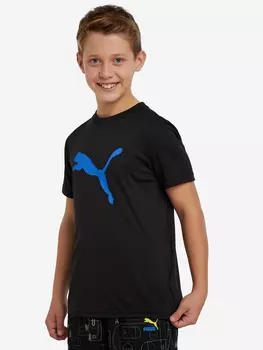 Футболка для мальчиков PUMA Active Sports Poly Cat, Черный