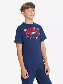 Футболка для мальчиков PUMA Basketball Hoopstellations, Синий