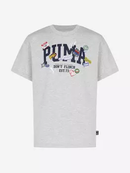 Футболка для мальчиков PUMA Basketball Hoopstellations, Серый