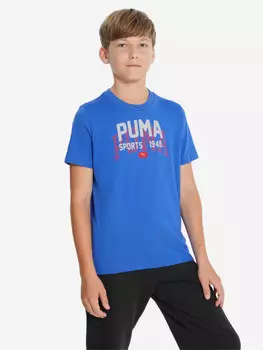 Футболка для мальчиков PUMA Graphics Varsity, Голубой