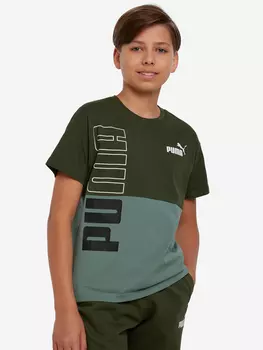 Футболка для мальчиков PUMA Power Colorblock, Черный