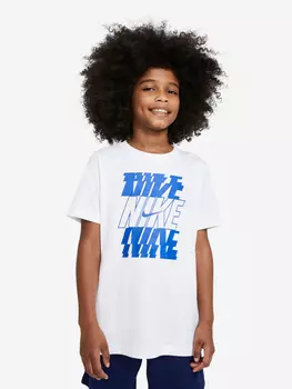 Футболка для мальчиков Nike Sportswear, Белый, размер 137-147