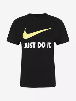 Футболка для мальчиков Nike Swoosh, Черный, размер 122