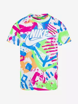 Футболка для мальчиков Nike Thrill Seeker Aop, Белый, размер 104