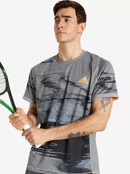 Футболка мужская adidas New York, Серый, размер 52-54