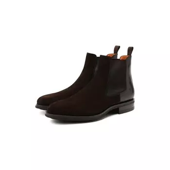 Замшевые челси Santoni