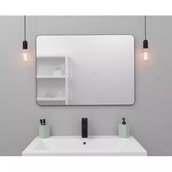 Зеркало для ванной Март Ferro 50x70 см цвет черный