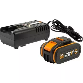Зарядное устройство Worx 3604, батарея 20 В Li-ion 4 Ач