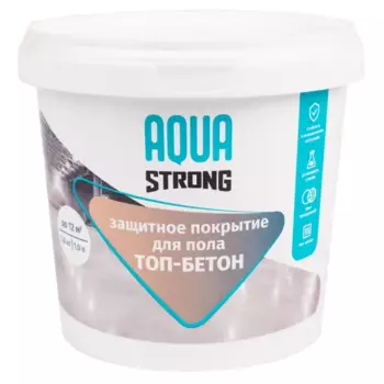 Защитное покрытие для пола топ-бетон прозрачное Aquastrong 1 кг