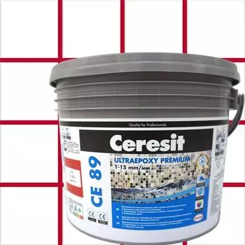 Затирка эпоксидная Ceresit CE89 цвет красный рубин 2.5 кг