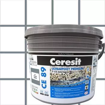 Затирка эпоксидная Ceresit CE89 цвет темно-серый 2.5 кг