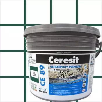 Затирка эпоксидная Ceresit CE89 цвет зеленый изумруд 2.5 кг