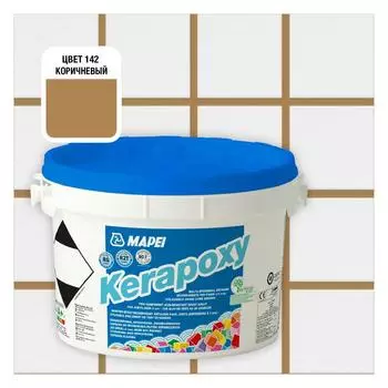 Затирка эпоксидная Mapei Kerapoxy N.142 цвет коричневый 2 кг
