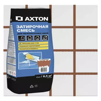 Затирка цементная Axton А.430 цвет кирпичный 2 кг
