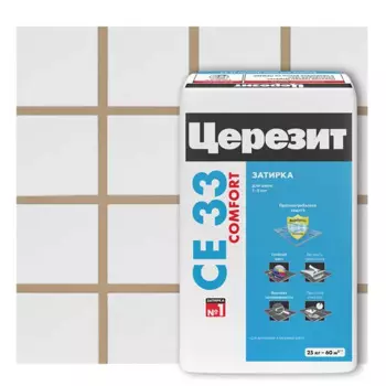 Затирка цементная Церезит CE 33 Comfort цвет бежевый 25 кг