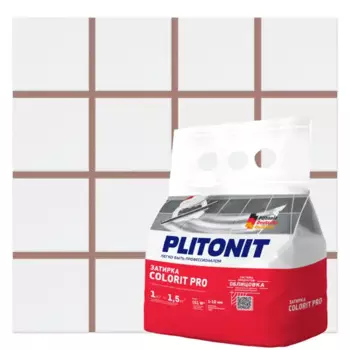 Затирка цементная Plitonit Colorit Pro цвет какао 1 кг