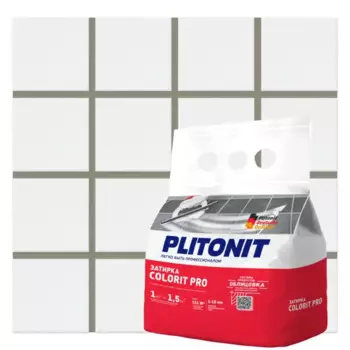 Затирка цементная Plitonit Colorit Pro цвет темно-серый 1 кг