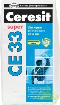 Затирка Ceresit СЕ 33, 2-5 мм, 2 кг, цвет серо-голубой