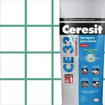 Затирка для узких швов Ceresit CE 33 «Comfort» 2 кг цвет зелёный