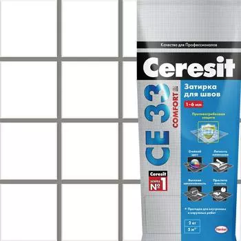 Затирка цементная Церезит CE 33 Comfort цвет антрацит 2 кг