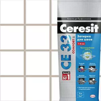 Затирка цементная Церезит CE 33 Comfort цвет багамы 2 кг