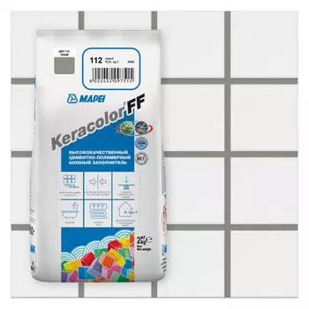 Затирка цементная Mapei Keracolor FF 112 цвет серый 2 кг