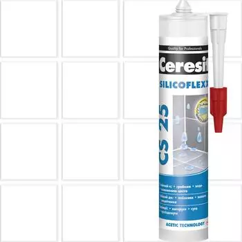 Затирка силиконовая Ceresit CS 25, 280 мл, цвет прозрачный