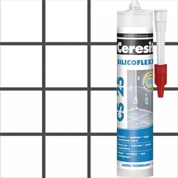 Затирка силиконовая Ceresit CS 25, цвет графит