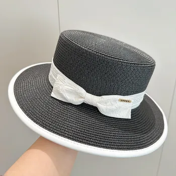 Unisex Western Cowboy Hat 2025 Classic Vintage Hollow out Curled Wide Brim Cowgirl Straw Sun Hat for Men And Women Adult бежевый