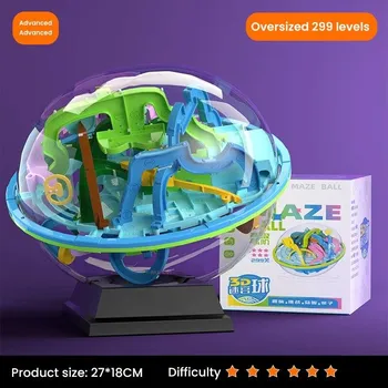 3D волшебный интеллектуальный шар, баланс, лабиринт, игра-головоломка, игрушка-головоломка, многопользовательская игра-головоломка для соревнований для детей, мальчиков и девочек, лучший подарок для детей