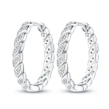 Серьги-кольца из настоящего серебра 925 пробы для женщин, красочные серьги с жемчугом и перьями из циркона, модный подарок на день Святого Валентина для женщин, Стрела Купидона белый