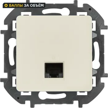 Розетка компьютерная RJ45 категория 5e UTP - Lexman Lilian - слоновая кость