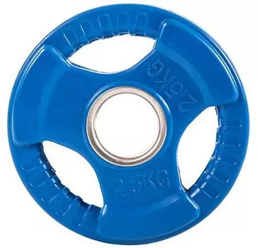 Диск обрезиненный цветной 3 Handle D51 2,5кг Profi-Fit