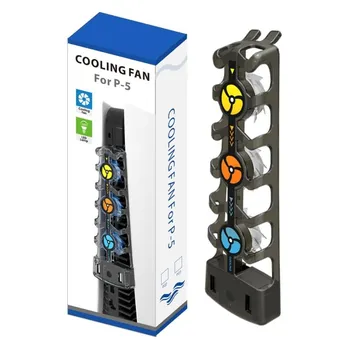 For Cooling Fan Game Console Adjustable Speed Intelligent Temperature Control 3 Fans System Station