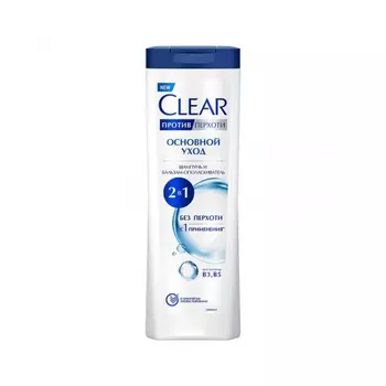 Шампунь для волос Clear Основной уход 2в1 380 мл