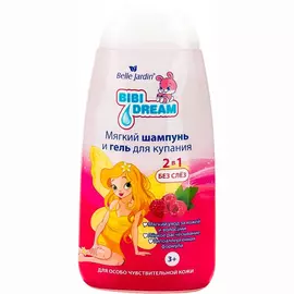 Шампунь и гель для купания Belle Jardin Bibi Dream 2 в 1 с экстрактом ромашки и миндального масла 300 мл