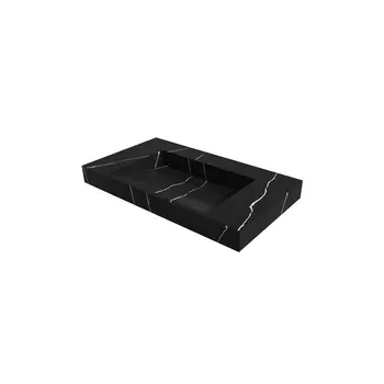 Раковина Armadi Art Flat 80 см 859-080-NM черный мрамор