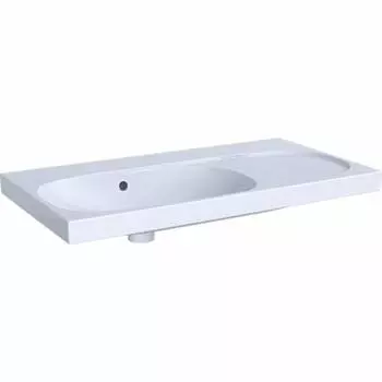 Раковина Geberit Acanto Slim 500.626.01.2 90x48 подвесная с полочкой справа, белый