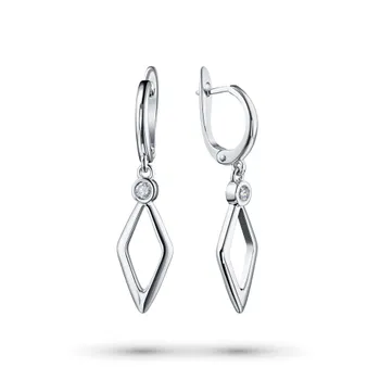 Серьги из серебра э0612сг09172200_white
