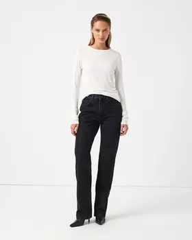 Джинсы Straight Fit ST104 темно-серого цвета
