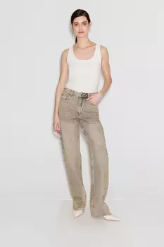 Джинсы Straight Fit ST205 бежевого цвета